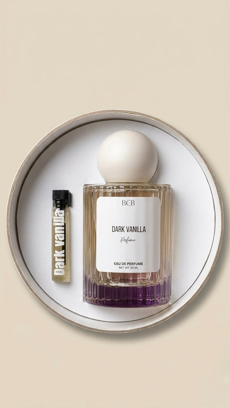 Dark vanilla perfume set